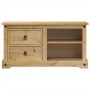 Mueble de TV Corona madera maciza de pino 100x40x52 cm