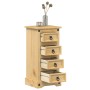 Mesita de noche Corona madera maciza de pino 35x32,5x74 cm de vidaXL, Mesitas de noche - Ref: Foro24-4005654, Precio: 93,75 €...