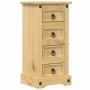 Corona bedside table solid pine wood 35x32.5x74 cm by vidaXL, Nightstands - Ref: Foro24-4005654, Price: 92,06 €, Discount: %