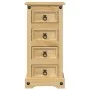 Corona bedside table solid pine wood 35x32.5x74 cm by vidaXL, Nightstands - Ref: Foro24-4005654, Price: 92,06 €, Discount: %