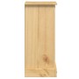 Mesita de noche Corona madera maciza de pino 35x32,5x74 cm