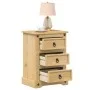 Corona bedside table solid pine wood 45x35x64 cm by vidaXL, Nightstands - Ref: Foro24-4005656, Price: 103,29 €, Discount: %