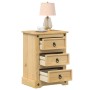 Corona Nachttisch aus massivem Kiefernholz 45x35x64 cm von vidaXL, Nachttische - Ref: Foro24-4005656, Preis: 105,50 €, Rabatt: %