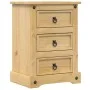Mesita de noche Corona madera maciza de pino 45x35x64 cm de vidaXL, Mesitas de noche - Ref: Foro24-4005656, Precio: 103,29 €,...