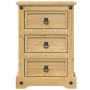 Mesita de noche Corona madera maciza de pino 45x35x64 cm de vidaXL, Mesitas de noche - Ref: Foro24-4005656, Precio: 105,50 €,...