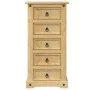 Corona bedside table solid pine wood 53x39x103 cm by vidaXL, Nightstands - Ref: Foro24-4005661, Price: 131,19 €, Discount: %