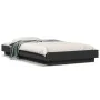 Bed frame with LED lights black engineered wood 90x190 cm by vidaXL, Beds and slatted bases - Ref: Foro24-3281148, Price: 153...