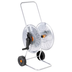 Carrito de rollo para manguera de 60 m 1/2" acero de vidaXL, Soporte de manguera de jardín - Ref: Foro24-4005280, Precio: 82,...