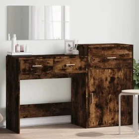 Smoked Oak Engineered Wood 3-Piece Vanity Set by vidaXL, Bedroom furniture sets - Ref: Foro24-3276522, Price: 150,48 €, Disco...
