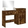 Smoked Oak Engineered Wood 3-Piece Vanity Set by vidaXL, Bedroom furniture sets - Ref: Foro24-3276522, Price: 150,48 €, Disco...