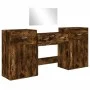 Juego de tocador de 4 piezas madera de ingeniería roble ahumado de vidaXL, Conjuntos de muebles para dormitorios - Ref: Foro2...
