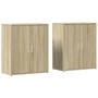 Engineered wood sideboard 2 pcs Sonoma oak 60x31x70 cm by vidaXL, Sideboards - Ref: Foro24-3276541, Price: 117,96 €, Discount: %