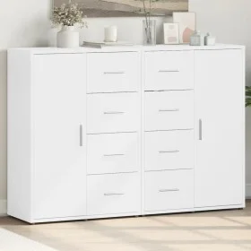 Sideboards 2 units white engineered wood 60x31x84 cm by vidaXL, Sideboards - Ref: Foro24-3276588, Price: 204,96 €, Discount: %