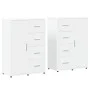 Aparadores 2 unidades madera de ingeniería blanco 60x31x84 cm de vidaXL, Aparadores - Ref: Foro24-3276588, Precio: 204,56 €, ...