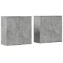 Sideboards 2 pcs concrete gray engineered wood 79x38x80 cm by vidaXL, Sideboards - Ref: Foro24-3276605, Price: 179,88 €, Disc...
