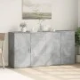 Sideboards 2 pcs concrete gray engineered wood 79x38x80 cm by vidaXL, Sideboards - Ref: Foro24-3276605, Price: 179,88 €, Disc...