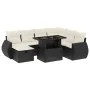 8-piece garden sofa set and black synthetic rattan cushions by vidaXL, Garden sets - Ref: Foro24-3275156, Price: 536,57 €, Di...