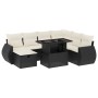 8-teiliges Gartensofa-Set und schwarze synthetische Rattankissen von vidaXL, Gartensets - Ref: Foro24-3275156, Preis: 500,94 ...