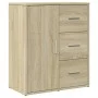 Sideboard aus Holzwerkstoff, 2 Stück, Sonoma-Eiche, 60 x 31 x 70 cm von vidaXL, Sideboards - Ref: Foro24-3276555, Preis: 158,...