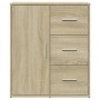 Sideboard aus Holzwerkstoff, 2 Stück, Sonoma-Eiche, 60 x 31 x 70 cm von vidaXL, Sideboards - Ref: Foro24-3276555, Preis: 161,...
