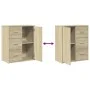 Sideboard aus Holzwerkstoff, 2 Stück, Sonoma-Eiche, 60 x 31 x 70 cm von vidaXL, Sideboards - Ref: Foro24-3276555, Preis: 158,...