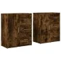 Engineered wood sideboard 2 pcs smoked oak 60x31x70cm by vidaXL, Sideboards - Ref: Foro24-3276557, Price: 156,16 €, Discount: %