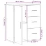 Engineered wood sideboard 2 pcs smoked oak 60x31x70cm by vidaXL, Sideboards - Ref: Foro24-3276557, Price: 156,16 €, Discount: %
