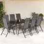 Klappbare Gartenstühle 8 Einheiten aus grauem synthetischem Rattan von vidaXL, Gartenstühle - Ref: Foro24-3270613, Preis: 553...