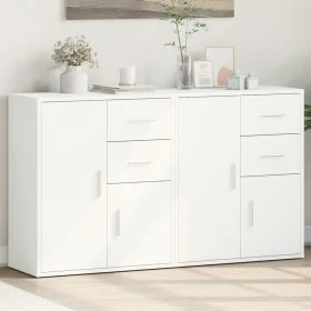 Sideboard aus Holzwerkstoff, 2 Stück, weiß, 60 x 31 x 70 cm von vidaXL, Sideboards - Ref: Foro24-3276560, Preis: 181,73 €, Ra...