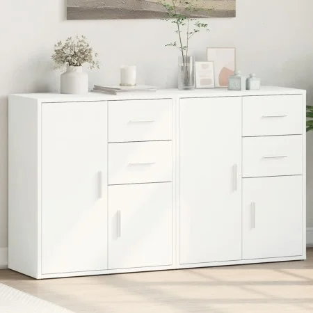 Sideboard aus Holzwerkstoff, 2 Stück, weiß, 60 x 31 x 70 cm von vidaXL, Sideboards - Ref: Foro24-3276560, Preis: 181,73 €, Ra...
