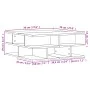 Sonoma-Couchtisch aus grauem Holzwerkstoff, 70 x 70 x 29 cm von vidaXL, Couchtisch - Ref: Foro24-840749, Preis: 73,11 €, Raba...
