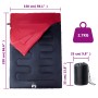 Doppelschlafsack und Kissen für Camping, Erwachsene, 3–4 Jahreszeiten von vidaXL, Schlafsack - Ref: Foro24-94446, Preis: 61,3...