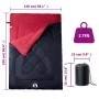 Doppelschlafsack und Kissen für Camping, Erwachsene, 3–4 Jahreszeiten von vidaXL, Schlafsack - Ref: Foro24-94450, Preis: 59,5...