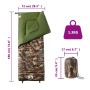 Camping-Schlafsack für Erwachsene, 3 Jahreszeiten von vidaXL, Schlafsack - Ref: Foro24-94465, Preis: 37,79 €, Rabatt: %