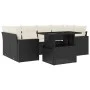 7-teiliges Gartensofa-Set mit schwarzen synthetischen Rattankissen von vidaXL, Gartensets - Ref: Foro24-3267126, Preis: 480,4...