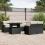 8-teiliges Gartensofa-Set und schwarze synthetische Rattankissen von vidaXL, Gartensets - Ref: Foro24-3267166, Preis: 575,06 ...