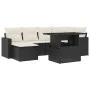 7-piece garden sofa set with black synthetic rattan cushions by vidaXL, Garden sets - Ref: Foro24-3267416, Price: 454,33 €, D...