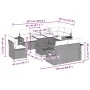 8-teiliges Gartensofa-Set und schwarze synthetische Rattankissen von vidaXL, Gartensets - Ref: Foro24-3268036, Preis: 624,11 ...