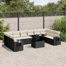 11-piece garden sofa set and black synthetic rattan cushions by vidaXL, Garden sets - Ref: Foro24-3268146, Price: 704,80 €, D...