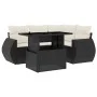 5-teiliges Gartenmöbel-Set und schwarze synthetische Rattankissen von vidaXL, Gartensets - Ref: Foro24-3268506, Preis: 397,94...