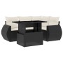 5-teiliges Gartenmöbel-Set und schwarze synthetische Rattankissen von vidaXL, Gartensets - Ref: Foro24-3268506, Preis: 369,35...