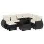 8-piece garden sofa set and black synthetic rattan cushions by vidaXL, Garden sets - Ref: Foro24-3268696, Price: 531,96 €, Di...