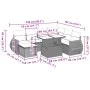 8-piece garden sofa set and black synthetic rattan cushions by vidaXL, Garden sets - Ref: Foro24-3268696, Price: 531,96 €, Di...
