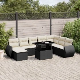 8-piece garden sofa set and black synthetic rattan cushions by vidaXL, Garden sets - Ref: Foro24-3268726, Price: 581,97 €, Di...