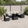 7-piece garden sofa set with black synthetic rattan cushions by vidaXL, Garden sets - Ref: Foro24-3269196, Price: 444,59 €, D...