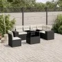 7-piece garden sofa set with black synthetic rattan cushions by vidaXL, Garden sets - Ref: Foro24-3269196, Price: 493,81 €, D...