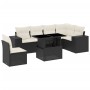 7-piece garden sofa set with black synthetic rattan cushions by vidaXL, Garden sets - Ref: Foro24-3269196, Price: 444,59 €, D...