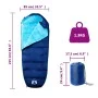 Adult Camping Mummy Sleeping Bag 3 Seasons by vidaXL, Sleeping bag - Ref: Foro24-94471, Price: 33,21 €, Discount: %