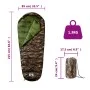 Saco de dormir tipo momia de camping para adultos 3 estaciones de vidaXL, Sacos de dormir - Ref: Foro24-94473, Precio: 33,72 ...