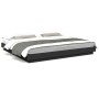 Bed frame with LED lights black engineered wood 200x200cm by vidaXL, Beds and slatted bases - Ref: Foro24-3281071, Price: 211...